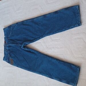 NWOT'S Wrangler Riggs Men's Quilt Lined Rugged Blue Jeans 36X32